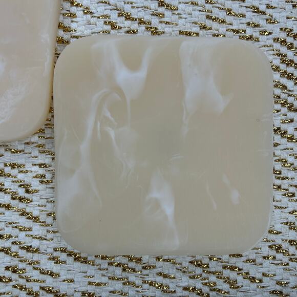 Ririku Resin Coasters Set 4-Pack 4"‎ x 4" Non-Slip Easy Clean NIB - Picture 2 of 5